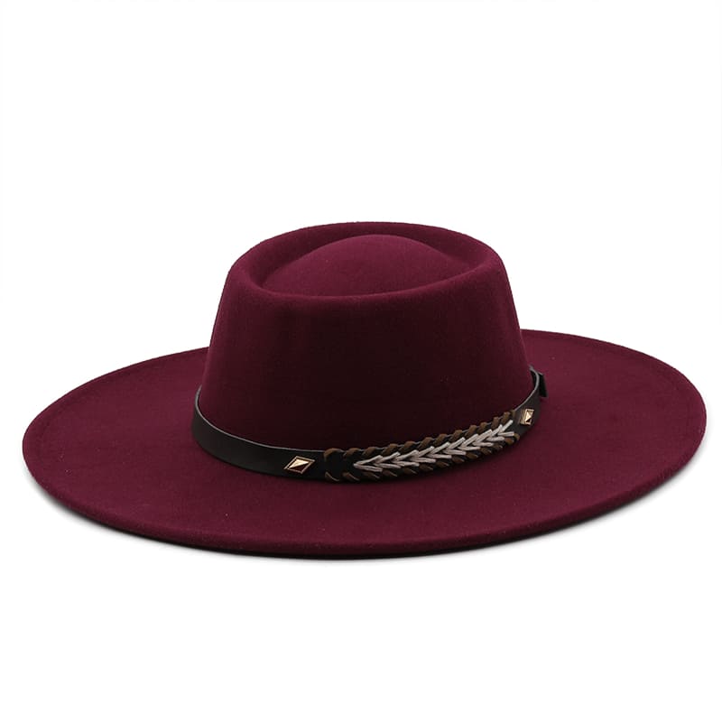 Sterling Atlanta™ Wide Brim Porkpie Hat Woven Brim Detail