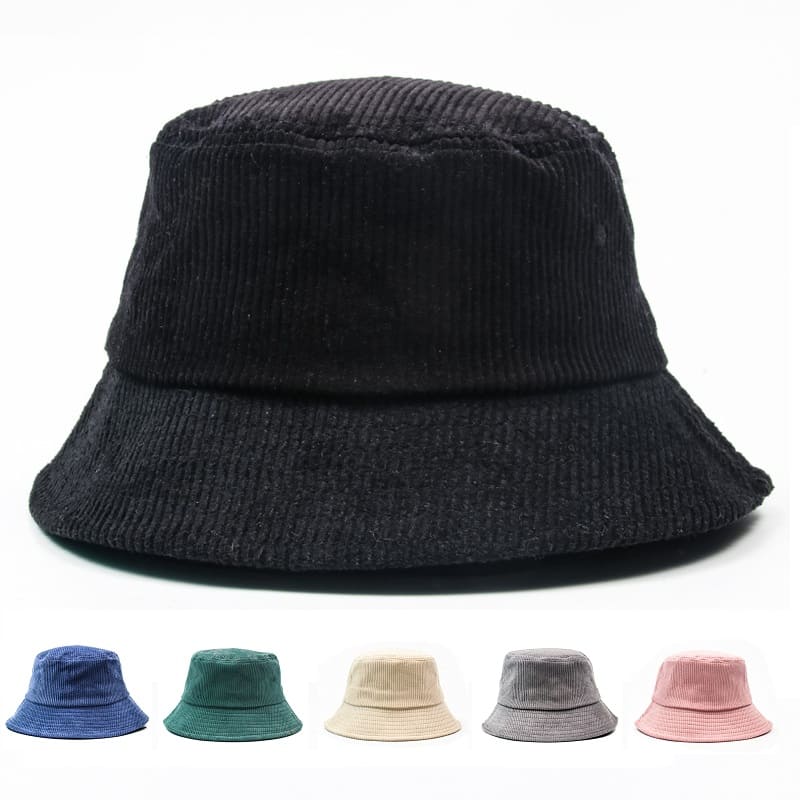 Sterling™ Autumn Corduroy Bucket Hat Soft Cotton Everyday Hat