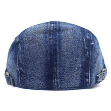 Sterling Washed Denim Flat Cap™ Low Crown Denim Side Mesh