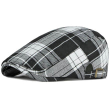 Sterling Plaid Cotton Flat Cap™ Low Crown Cotton Yellow Plaid