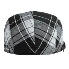 Sterling Plaid Cotton Flat Cap™ Low Crown Cotton Yellow Plaid