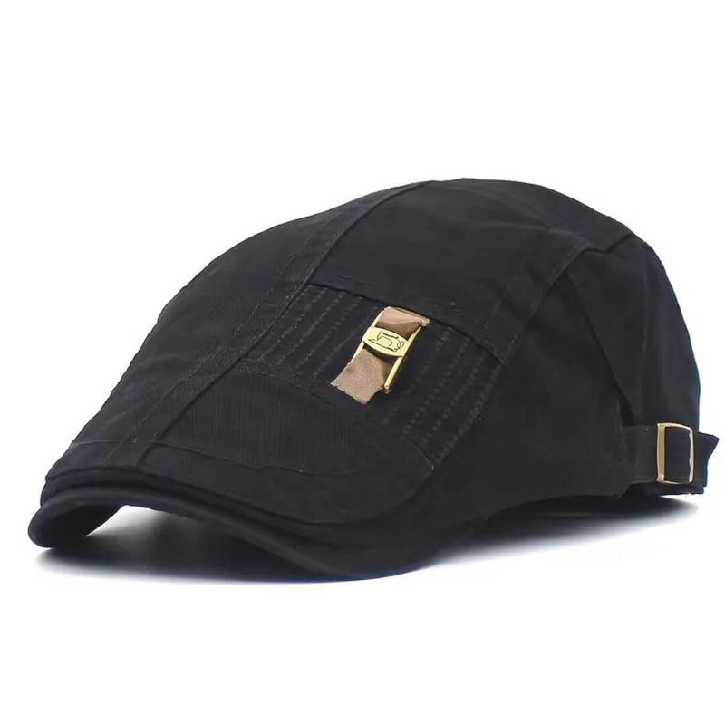 Sterling Twill Cotton Flat Cap™ Low Crown Adjustable Buckle