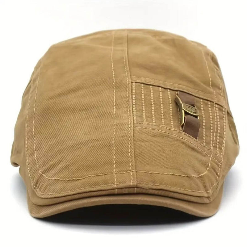 Sterling Twill Cotton Flat Cap™ Low Crown Adjustable Buckle