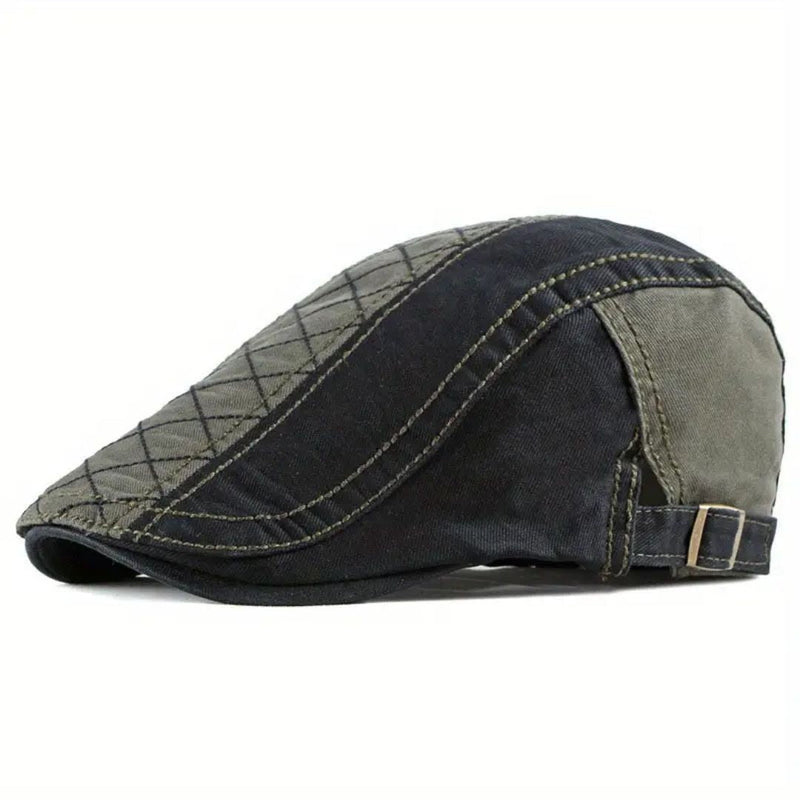 Sterling Colorblock Driving Cap™ Low Crown Fabric Stitch Detail