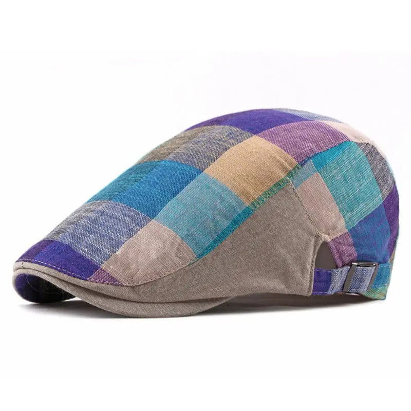Sterling Plaid Driving Cap™ Ivy Textile Color Block Check