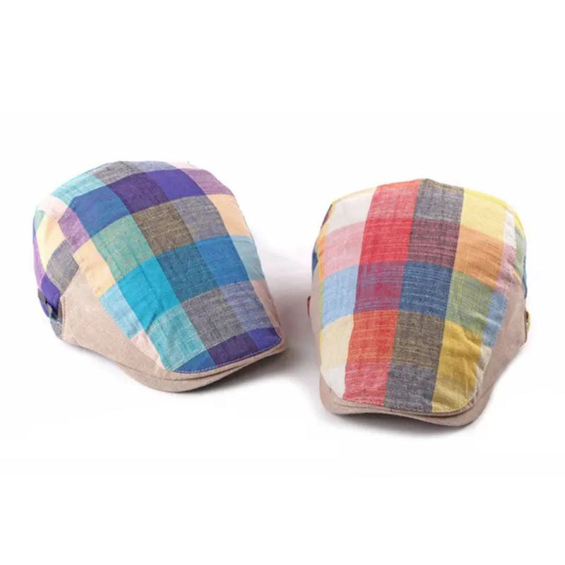 Sterling Plaid Driving Cap™ Ivy Textile Color Block Check