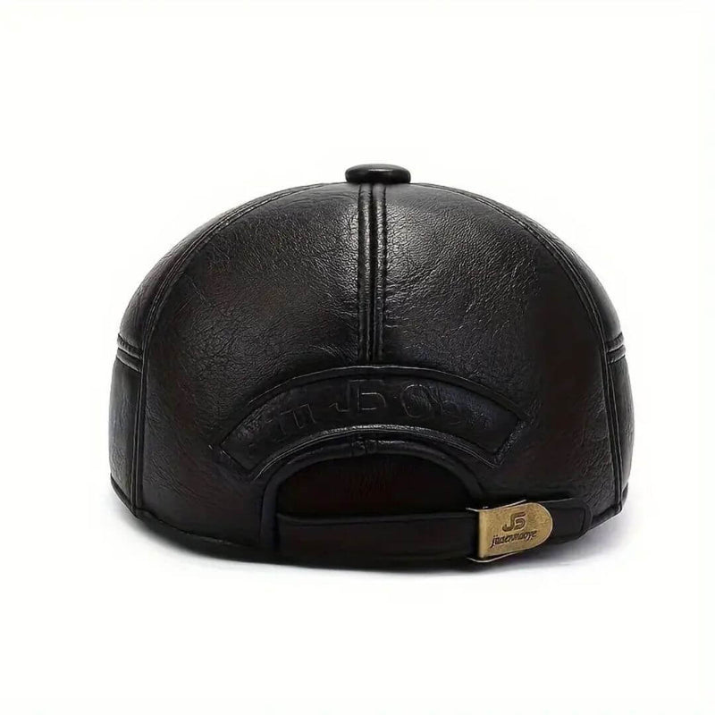 Sterling Leather Flat Cap™ Ivy Shape Smooth Stitched Panels