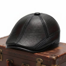 Sterling Leather Flat Cap™ Ivy Shape Smooth Stitched Panels