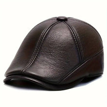 Sterling Leather Flat Cap™ Ivy Shape Smooth Stitched Panels