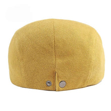 Sterling Corduroy Flat Cap™ Ivy Shape Ribbed Fabric Tonal Seam