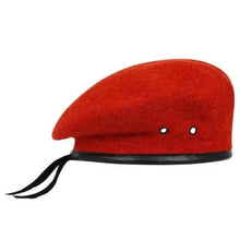 Sterling Wool Blend Military Beret™ Flat Top Wool Blend Eyelets