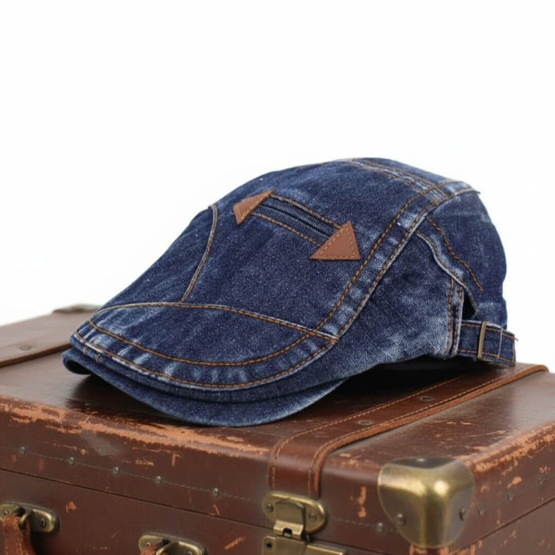 Sterling Washed Denim Cap™ Ivy Denim Contrast Patch Stitch