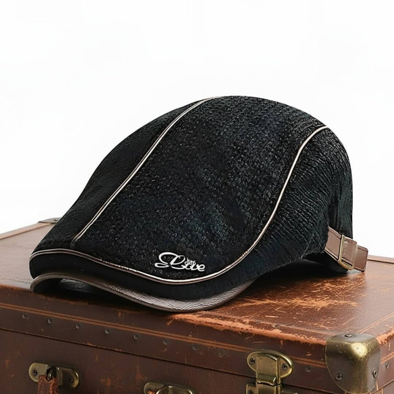 Sterling Knitted Flat Cap™ Ivy Knit Contrast Piping