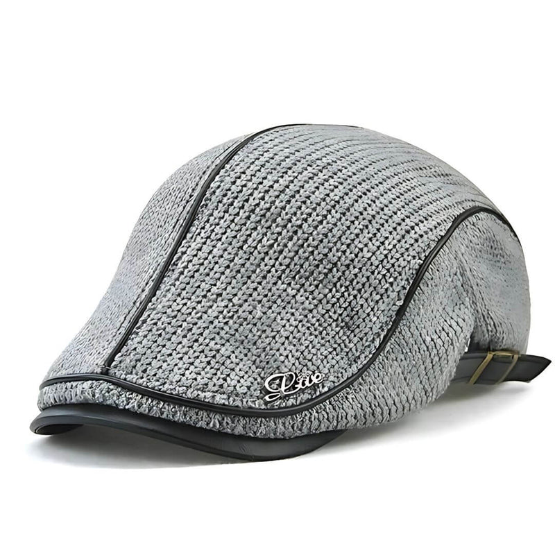 Sterling Knitted Flat Cap™ Ivy Knit Contrast Piping