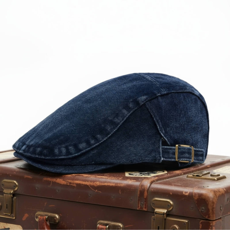 Sterling Stonewashed Denim Cap™ Low Crown Denim Buckle Strap