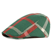 Sterling Cotton Plaid Flat Cap™ Low Crown Cotton Plaid Detail