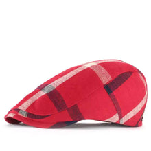 Sterling Cotton Plaid Flat Cap™ Low Crown Cotton Plaid Detail