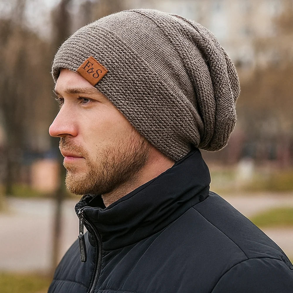 Sterling Beanie Winter Hat™ Slouch Knit Acrylic Lined