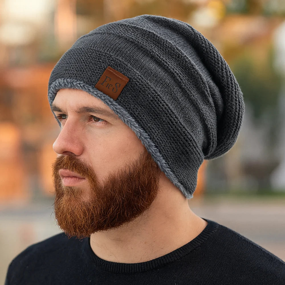 Sterling Beanie Winter Hat™ Slouch Knit Acrylic Lined