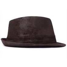 Sterling Belcastel Trilby™ Leather Hat Distressed Finish