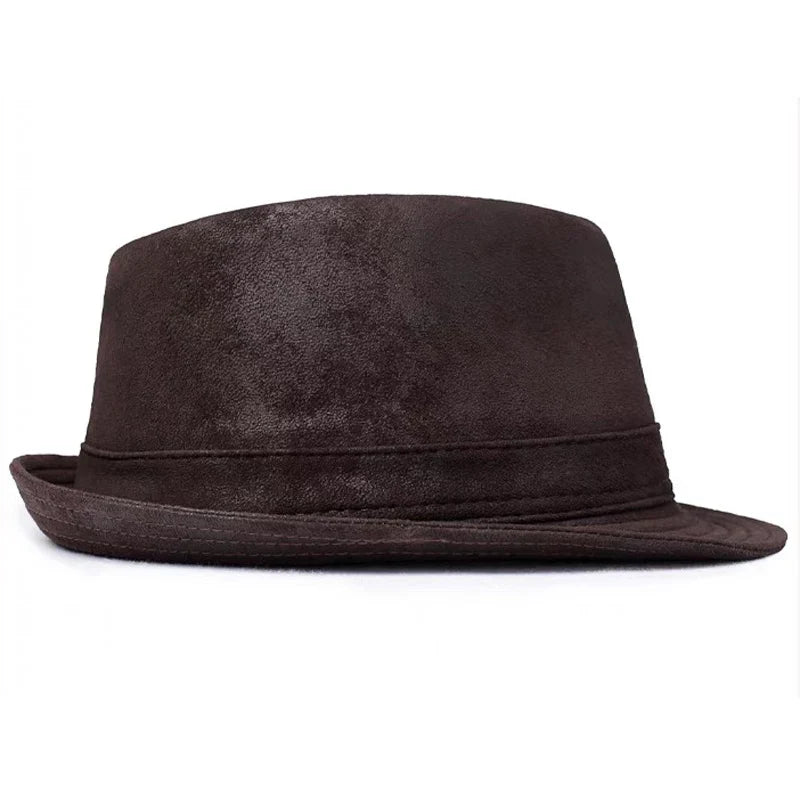 Sterling Belcastel Trilby™ Leather Hat Distressed Finish