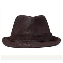 Sterling Belcastel Trilby™ Leather Hat Distressed Finish
