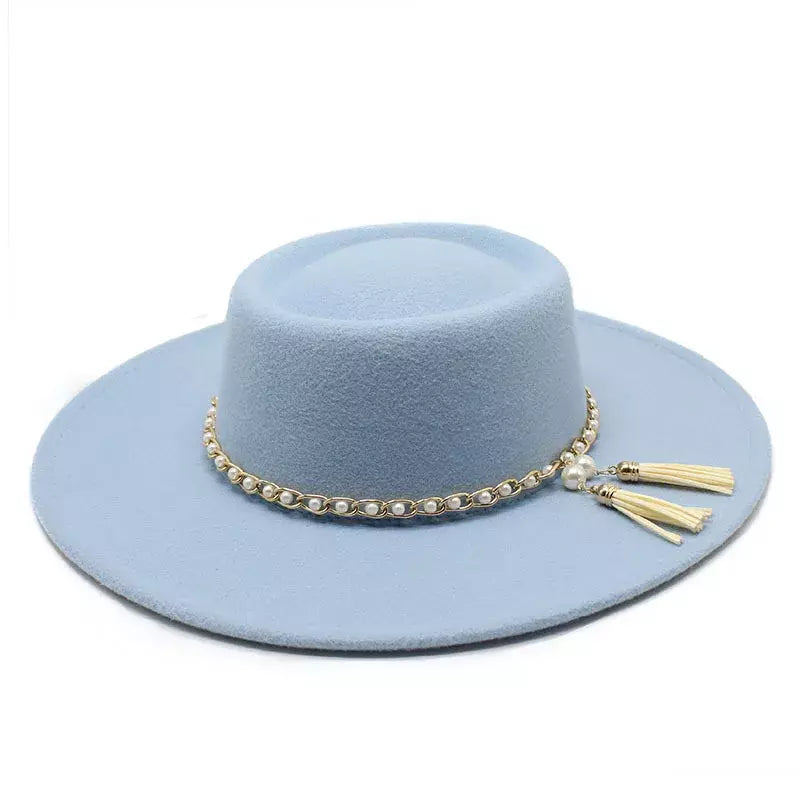 Sterling Besanzon™ Porkpie Cotton Hat With Wide Brim
