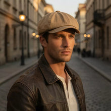 Sterling Birmingham™ Cotton Newsboy Cap Soft Brim Detail