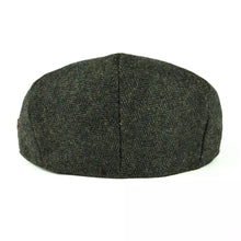 Sterling Birmingham Herringbone Wool Flat Cap™ Soft Brim Detail
