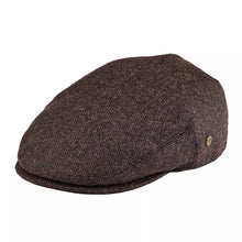 Sterling Birmingham Herringbone Wool Flat Cap™ Soft Brim Detail