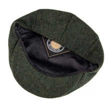 Sterling Birmingham Herringbone Wool Flat Cap™ Soft Brim Detail
