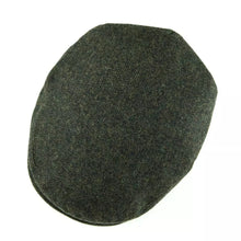 Sterling Birmingham Herringbone Wool Flat Cap™ Soft Brim Detail