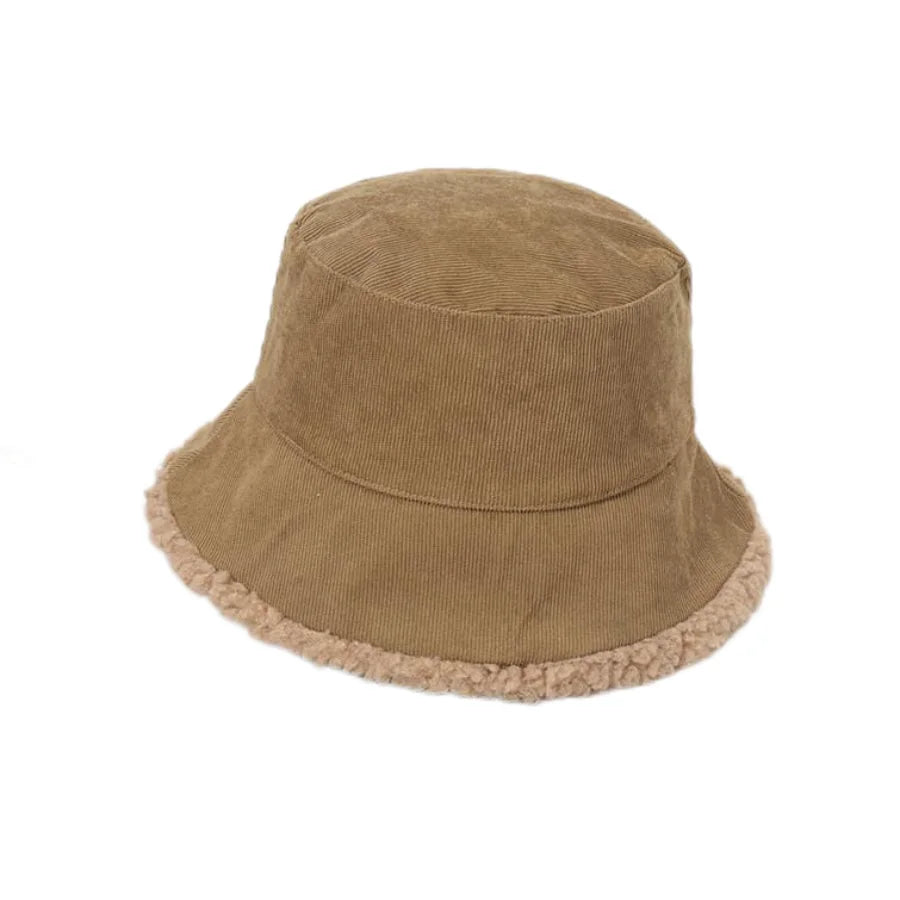 Sterling Blaine Bucket™ Hat Corduroy Faux Fur Lining