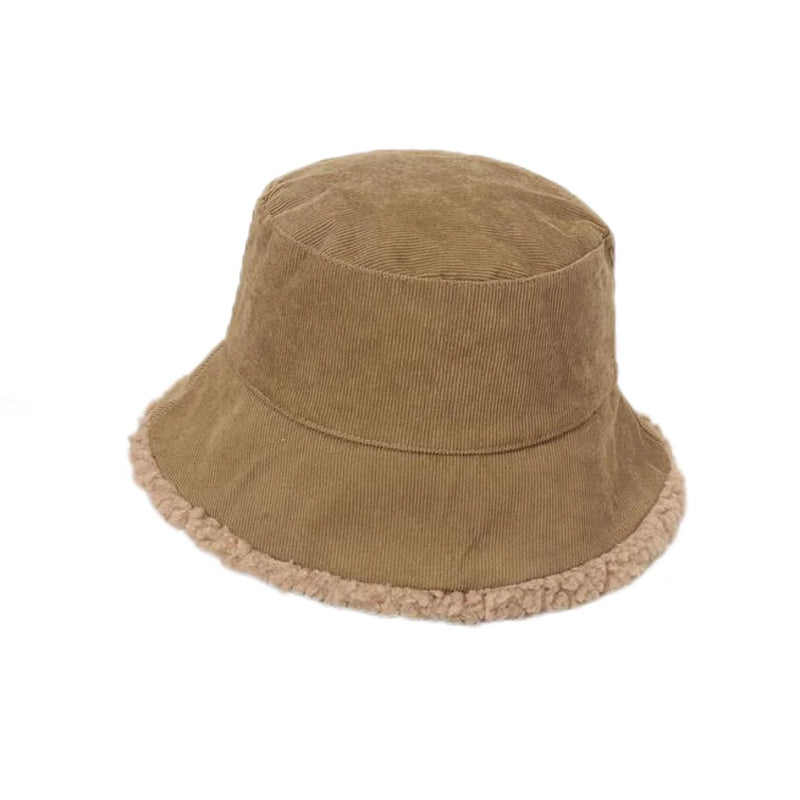 Sterling Blaine Bucket™ Hat Corduroy Faux Fur Lining
