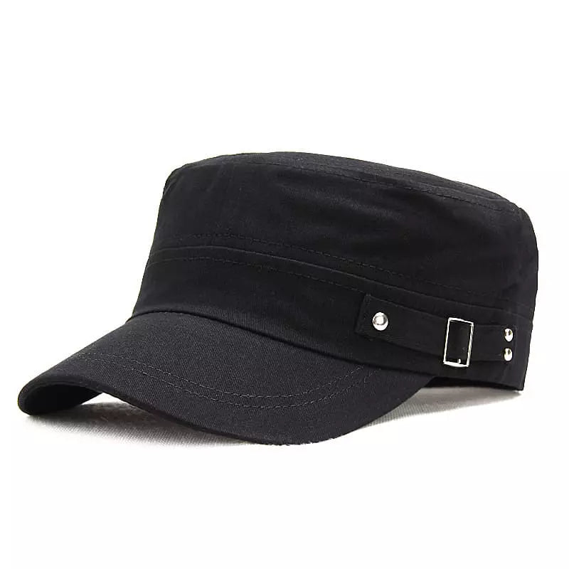 Sterling Bordeaux™ Cotton Army Cap Short Brim Detail