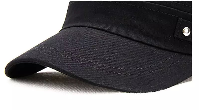 Sterling Bordeaux™ Cotton Army Cap Short Brim Detail