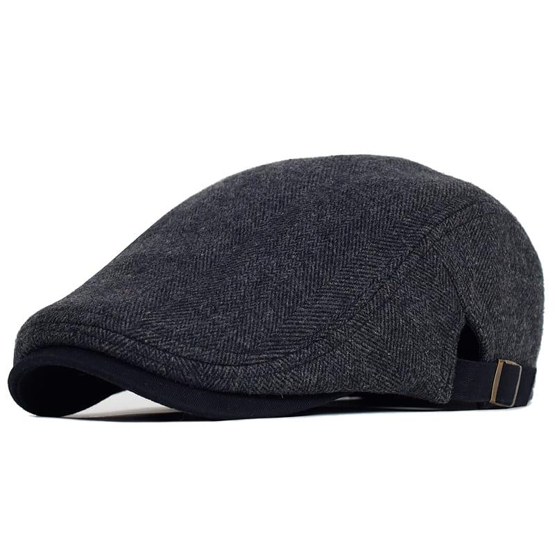 Sterling Cambridge™ Herringbone Wool Flat Cap Adjustable Fit
