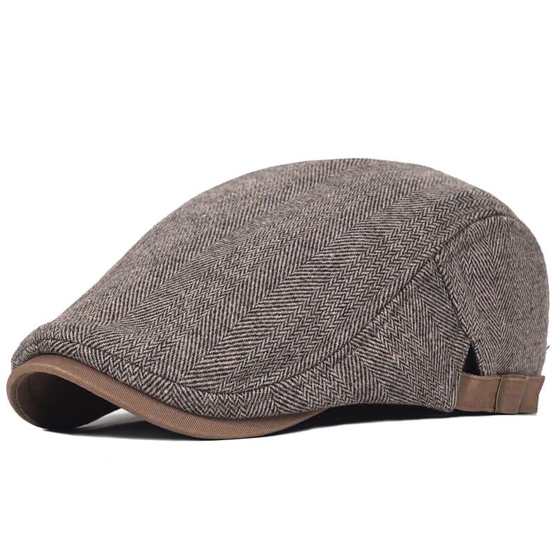 Sterling Cambridge™ Herringbone Wool Flat Cap Adjustable Fit