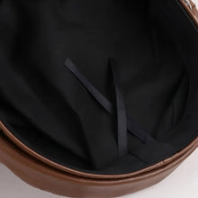 Sterling Leather Sailor Cap™ Chain Detail Structured Visor