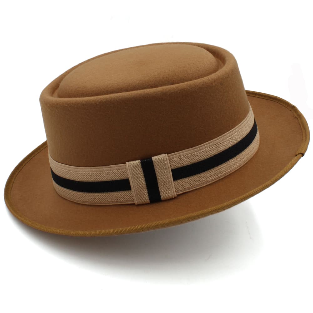 Sterling Carlyle™ Wool Porkpie Hat Felt Adjustable Cord