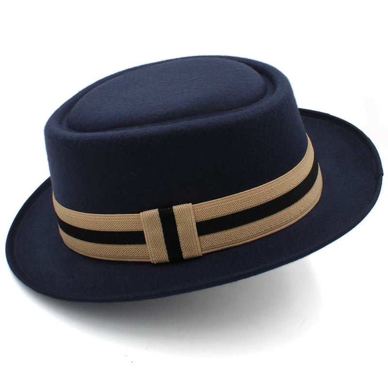 Sterling Carlyle™ Wool Porkpie Hat Felt Adjustable Cord
