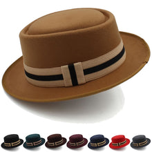 Sterling Carlyle™ Wool Porkpie Hat Felt Adjustable Cord