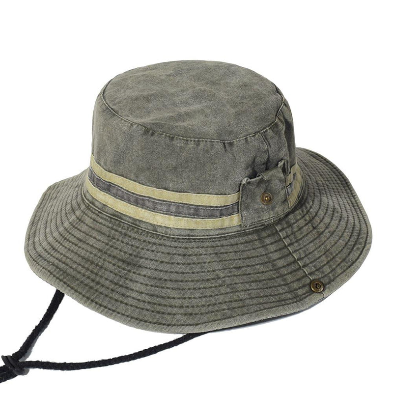 Sterling™ Catfish Wide Brimmed Bucket Hat Cotton Soft Sun Brim