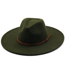 Sterling Chapman™ Wide Brim Felt Fedora With Belt Strap
