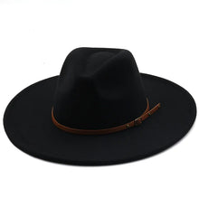 Sterling Chapman™ Wide Brim Felt Fedora With Belt Strap