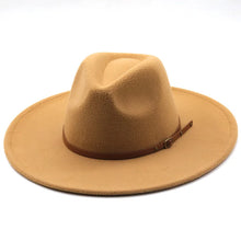 Sterling Chapman™ Wide Brim Felt Fedora With Belt Strap