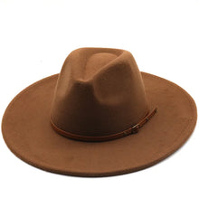 Sterling Chapman™ Wide Brim Felt Fedora With Belt Strap
