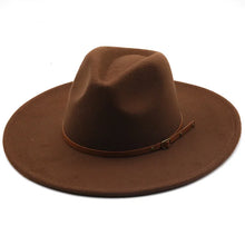 Sterling Chapman™ Wide Brim Felt Fedora With Belt Strap
