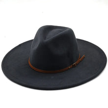 Sterling Chapman™ Wide Brim Felt Fedora With Belt Strap