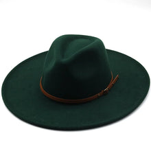 Sterling Chapman™ Wide Brim Felt Fedora With Belt Strap